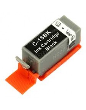 Ink cartridge Black replaces Canon 8190A002, BCI15BK
