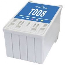 Ink cartridge Color replaces Epson C13T00840110, T008