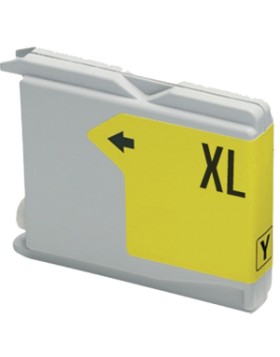 Ink cartridge Yellow replaces Brother LC1100Y / LC980Y, LC61