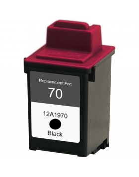 Ink cartridge Black replaces Lexmark 12A1970, 70