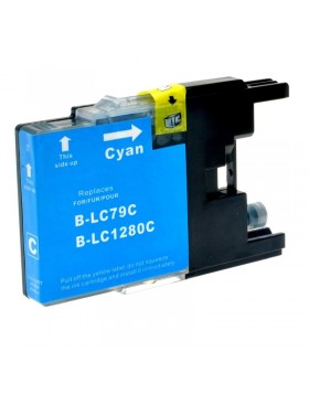 Ink cartridge Cyan replaces Brother LC1280XLC