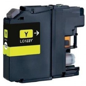Ink cartridge Yellow replaces Brother LC123Y