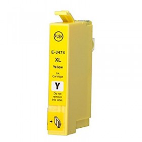 Ink cartridge Yellow replaces Epson C13T34744010, 34XL