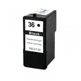 Ink cartridge Black replaces Lexmark 18C2130E, 36