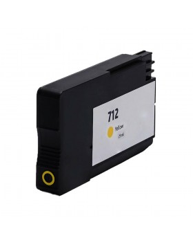 Ink cartridge Yellow replaces HP 3ED69A, 712Y